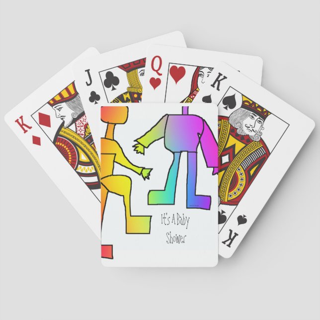 Det är ett klassiskt uppspelningskort för babyskor casinokort (Baksidan)