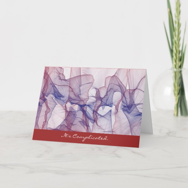 Det är ett komplicerat hälsningskort för Kärlek Kort (Framsida)