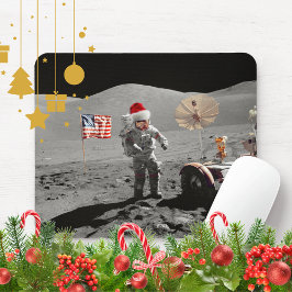 Det är ett litet steg för jultomten Apollo 17 Musmatta