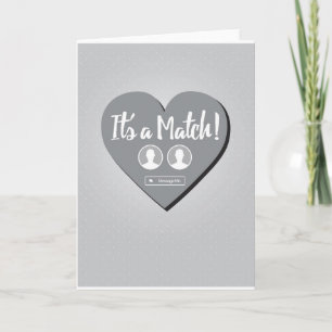 Det är ett matchande Dating Card Kort