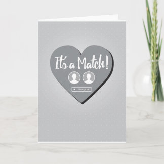 Det är ett matchande Dating Card Kort
