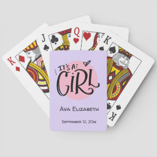Det är ett meddelande från Girl Nyfödd bebis Casinokort