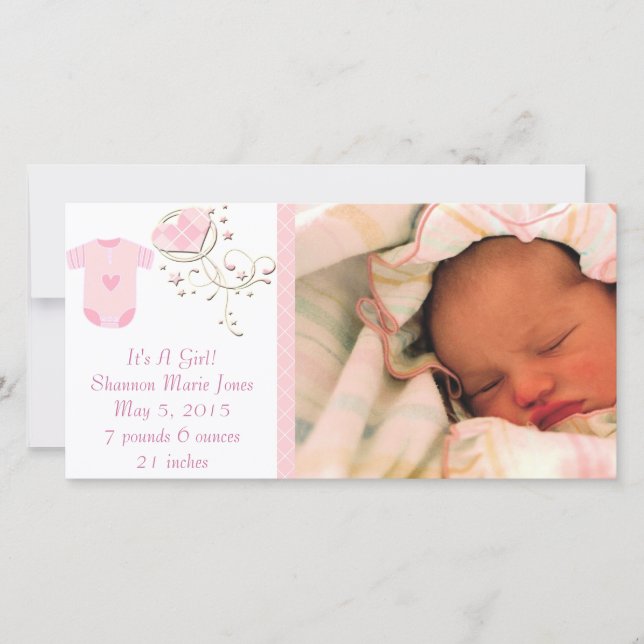 Det är ett meddelande från Rosa Argyle Cute Nyfödd (Framsida)