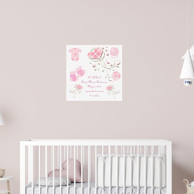 Det är ett meddelande om Nyfödd bebis-barnafödande Poster (Barnkammare 2)