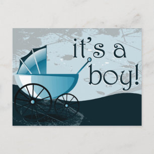 Det är ett meddelande om vagn i baby vykort