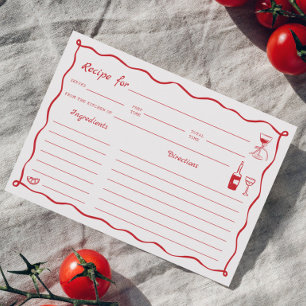 Det är ett mer Möhippa Recept Card Inbjudningar