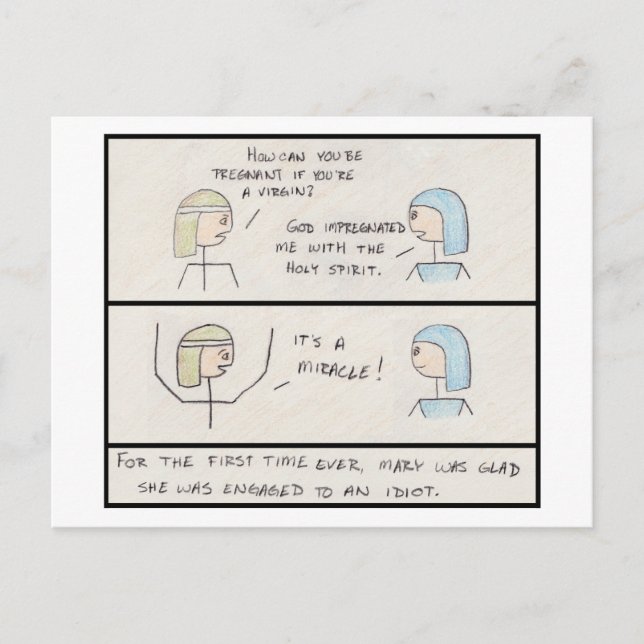 "Det är ett Miracle!" Vykort (Framsida)