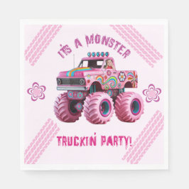 Det är ett Monster Truckin'Party Anpassningsbar Ph Pappersservett