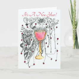 Det är ett nyårs anpassningsbart julkort helgkort