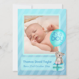 Det är ett nyfött baby-kort för fotofoto meddelande