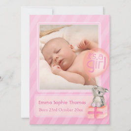 Det är ett nyfött baby-kort för fotografi meddelande