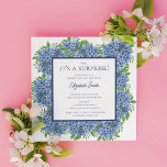 Det är ett överraskande 30års födelsedag Party Blu Inbjudningar<br><div class="desc">Det är en överraskning av 30års födelsedag Party Blue Hydrangea-inbjudan är en vacker vattenfärg med blå vattenkräm och grönska. Du kan anpassa genom att välja "Anpassa den här mallen" eller om du vill anpassa designen ytterligare väljer du "Redigera med Design verktyg". Kontakta mig om du behöver matchande artiklar.</div>