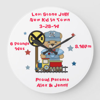 Det är ett pojkenalletåg stor klocka