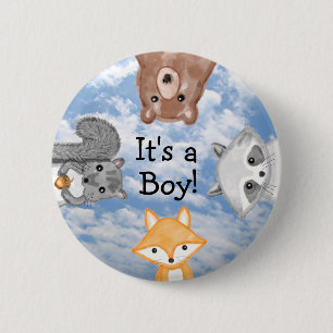 Det är ett pojkfödelsemeddelande  knapp