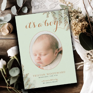 Det är ett pojkfotosage Cocoa Boy Birth