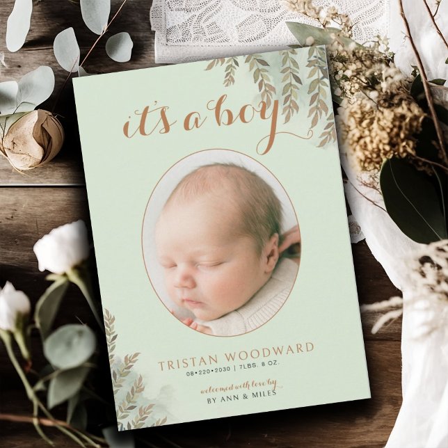 Det är ett pojkfotosage Cocoa Boy Birth (Skapare uppladdad)