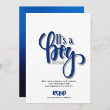 Det är ett pojkmeddelande kort