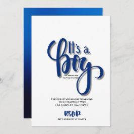 Det är ett pojkmeddelande kort