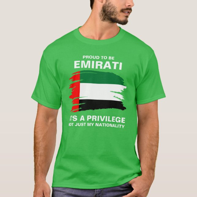 Det är ett privilegium att vara Emirati. T Shirt (Framsida)