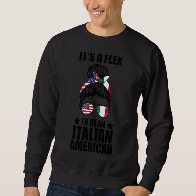 Det är ett problem att vara italiensk röv lång ärmad tröja (Framsida)