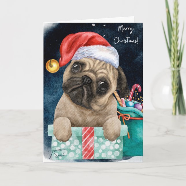 Det är ett Pug Life-julkort 5 x 7 Kort (Framsida)