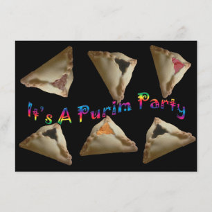 Det är ett Purim party Inbjudningar
