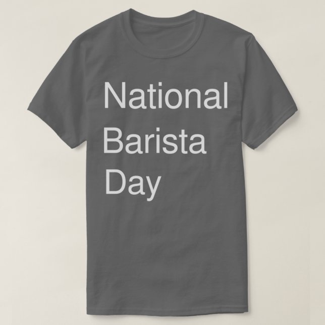 Det är ett roligt citat från kärlek i baristernas  t shirt (Design framsida)