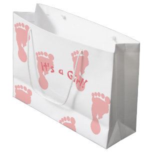 Det är ett Rosa fotavtryck för flickor.