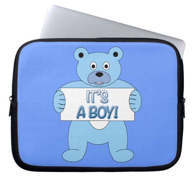 Det är ett skitblåbjörn laptop fodral (Framsidan)