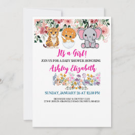 Det är ett sött kort för babyduschinbjudan.