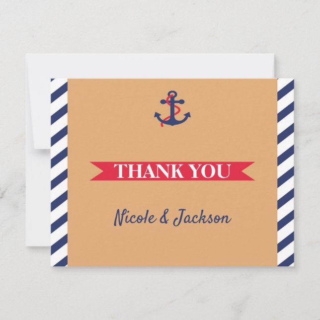 Det är ett stort tack. tack kort (Framsida)