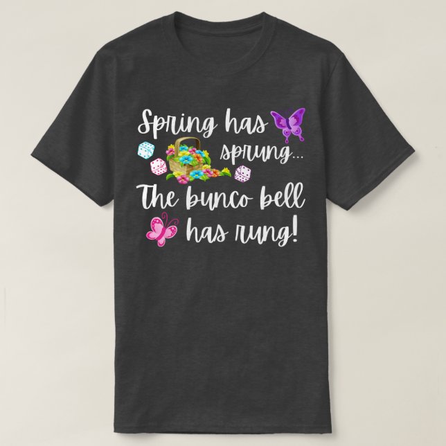 Det är ett underbart Bunco Gift Vår som har Sprung T Shirt (Design framsida)