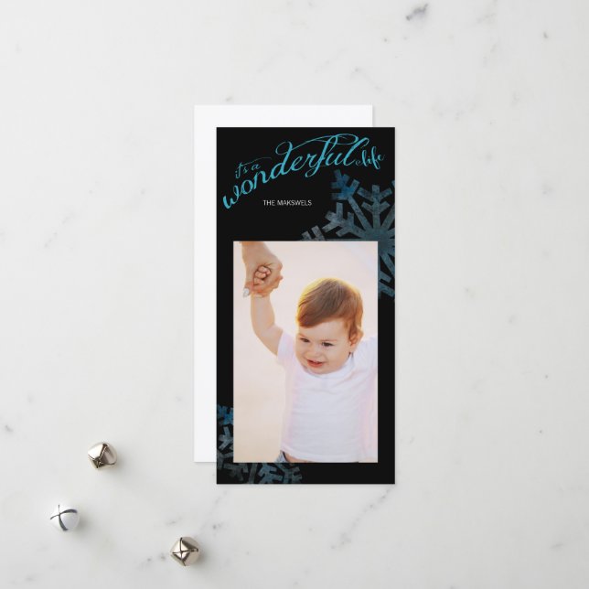 Det är ett underbart Life-Helgdag-foto Julkort (Fram/Back In Situ)