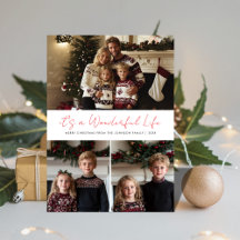 Det är ett underbart liv Ugly Sweater-julfoto