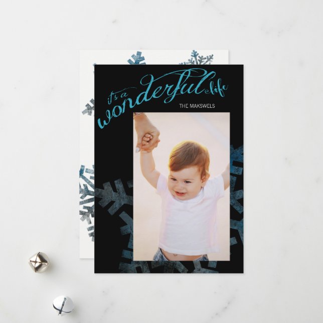 Det är ett underbart livfoto julkort (Fram/Back In Situ)