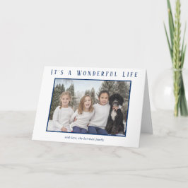 Det är ett underbart livsvit minimalistiskt foto helgkort