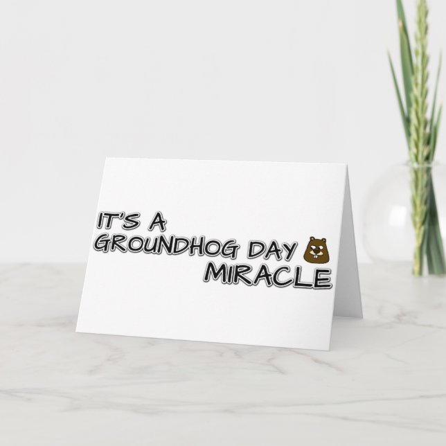 Det är ett underverk på grundvågen. kort (Framsida)