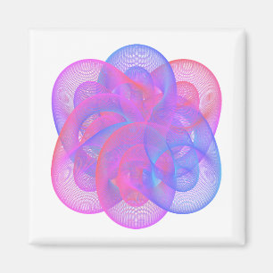 Det är ett vackert geometriskt figur. magnet