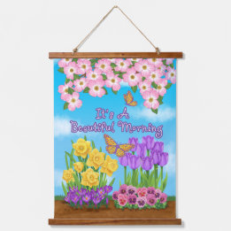 Det är ett vackert morgonträ toppad väggteater