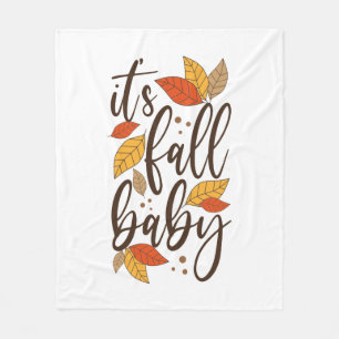 Det är Fall Baby Fleecefilt