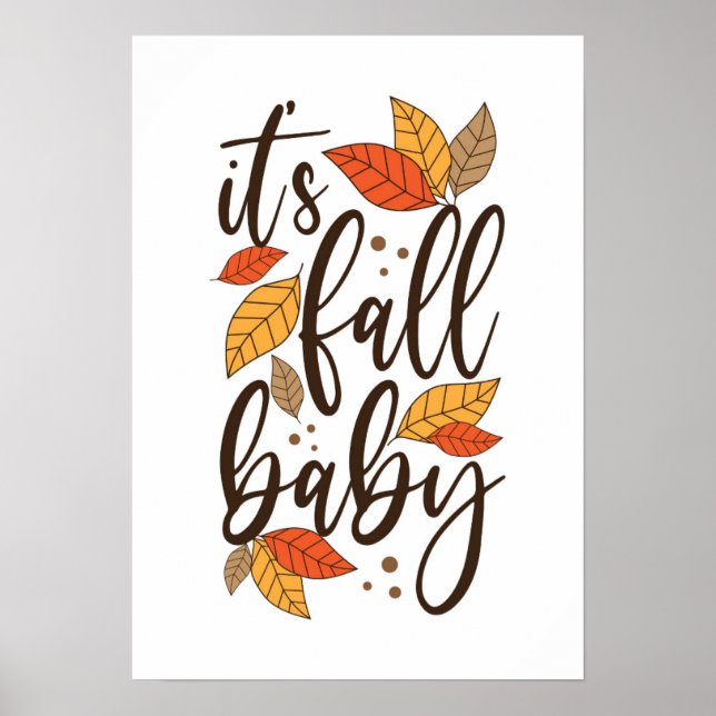 Det är Fall Baby Poster (Framsidan)