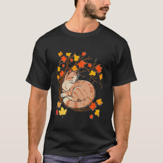 Det är Fall Y all Cat Löv Fall Träd Hej Höst T Shirt