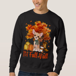 Det är Fall Y All Chihuahua Hund Pumpkin Thanksgiv Lång Ärmad Tröja