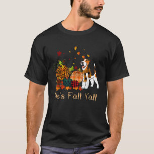 Det är Fall Y all Fox Terrier Pumpkin Hund Thanksg T Shirt