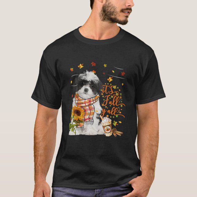Det är Fall Y All Havanese Hund Thanksgiving T Shirt (Framsida)