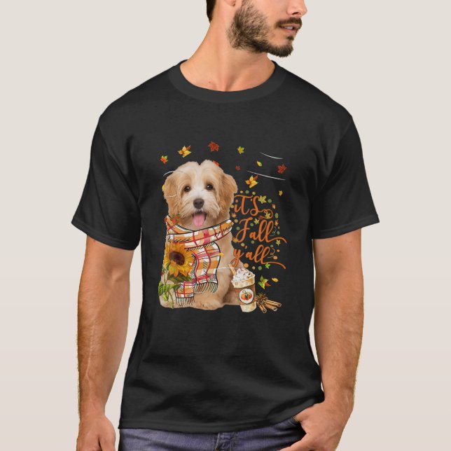 Det är Fall Y All Havanese Hund Thanksgiving T Shirt (Framsida)