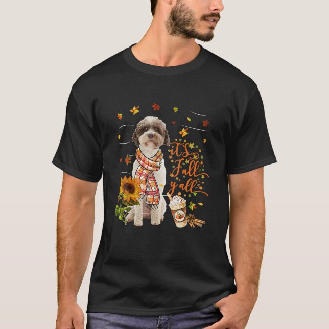 Det är Fall Y All Lagotto Romagnolo Hund Thanksgiv T Shirt (Framsida)