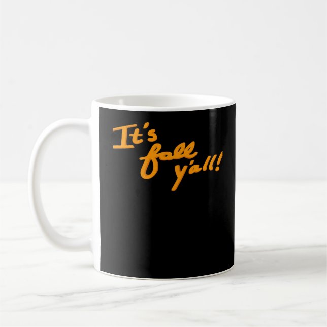 Det är Fall Y’all Simple Aesthetic Stil Kaffemugg (Vänster)