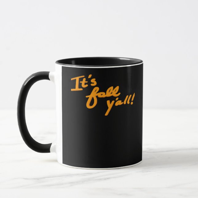 Det är Fall Y’all Simple Aesthetic Stil Mugg (Vänster)