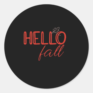 Det är Fall Y'all Autumn Lämna Design Cute Pumpkin Runt Klistermärke